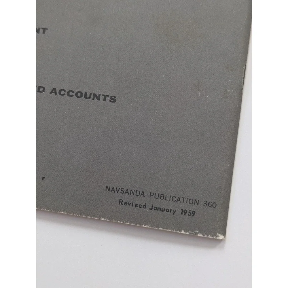 Vintage 1959 US Navy Supply System Booklet NAVSANDA‎ 360 Military Logistics
